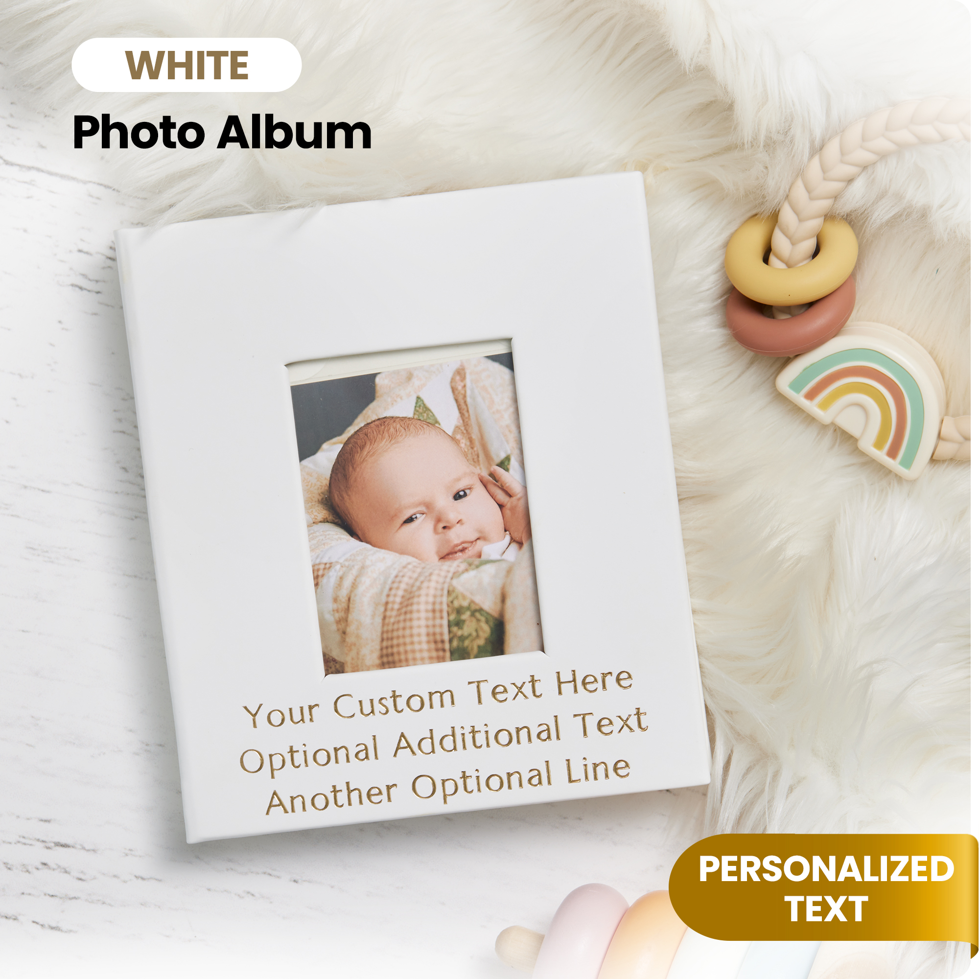Custom 4x6 Photo Album - White